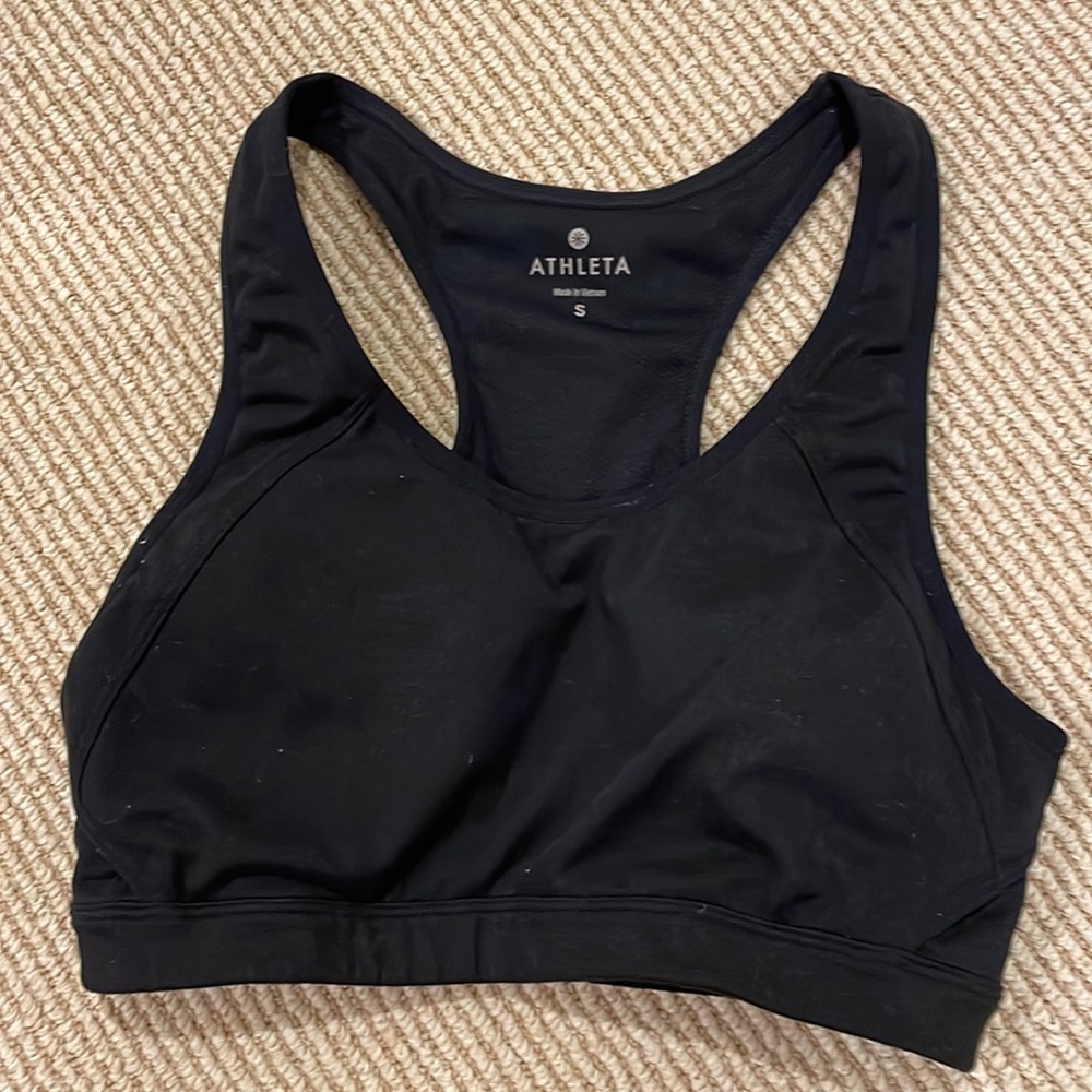 Athleta black sports bra - size S like new